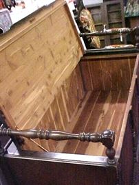 INSIDE OF CEDAR CHEST