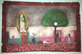 #2366: Rare, Pedro Nunez, Metal Art
Very unique, on metal, painted and signed Pedro Nunez Art.

21" x 14”H