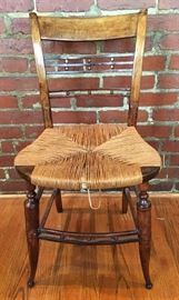 #2408: Side chair with Rattan Seat
Side chair with rattan seat.

18”x17”x34”H