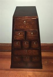 #2378: Chest with 12 drawers
Chest with 12 drawers.

18” x 10” x 31”H.

*Areas with visible damage.