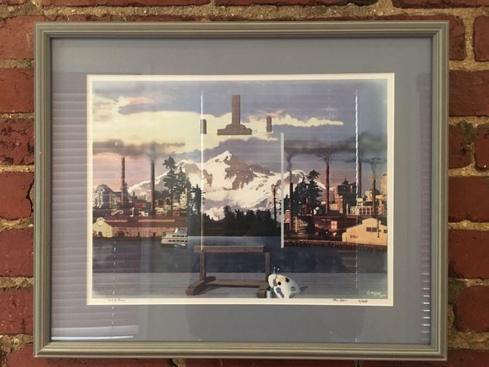 #2386: Framed art
Lithograph, Pencil Signed, 3/750.

Framed and matted.

20” x 17”H
