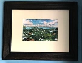 #2183: Watercolor Framed Art, Signed
Framed watercolor Art, signed lower left corner.

16" x 20