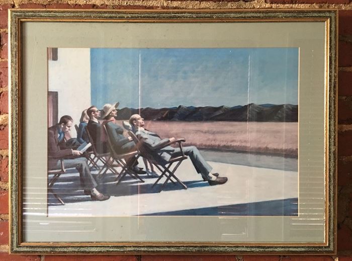 #2384: People In The Sun, Edward Hopper, Framed & Matted
Edward Hopper, People In The Sun Print, framed and matted.

30” x 22”H