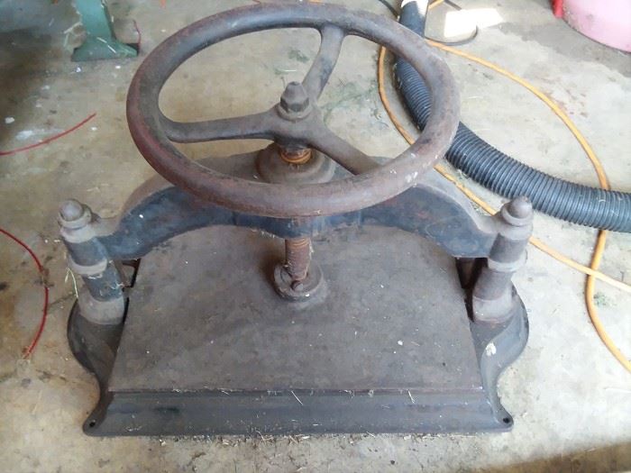 Antique book press from Chicago World Expedition