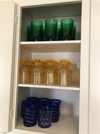Glassware - extensive collection - more to choose from in basement too!