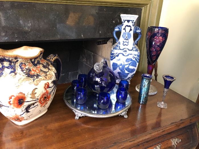Ceramics and signed glassware 