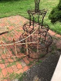 Iron fencing - antique and iron yard art - several to choose from