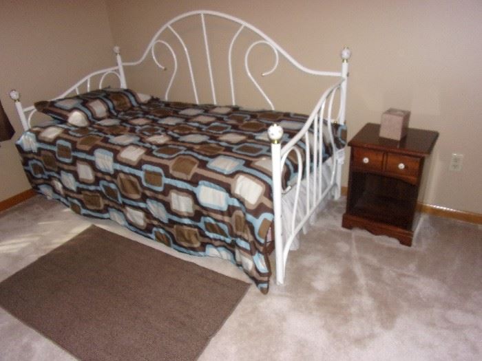 Twin trundle bed.