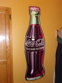 Vintage look tin Coca-Cola sign, 40".