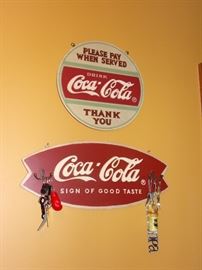 Retro Coca-Cola signs.