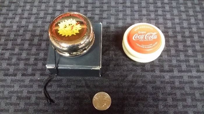 Vintage Coke yo-yo's.