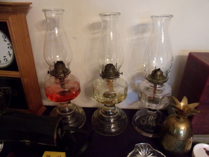 3 oil lamps.