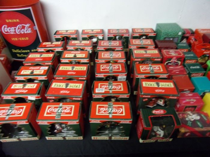 Coca-Cola Xmas ornaments.