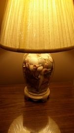 Lamp filled with shells
