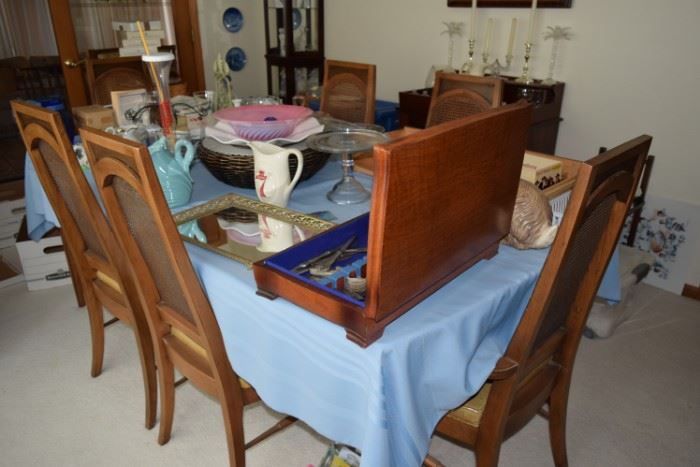 Dining Room Table with Six Chairs, Home Decor