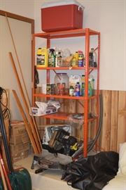 Shelving Unit, Garage Items