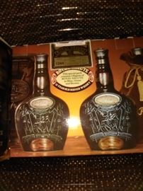 Collectible whiskey bottles