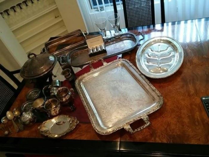 Large Lot of Silverplate A