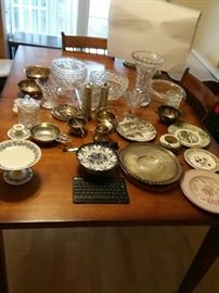 Wedgwood, Lenox, Cut Crystal, Silverplate, and More