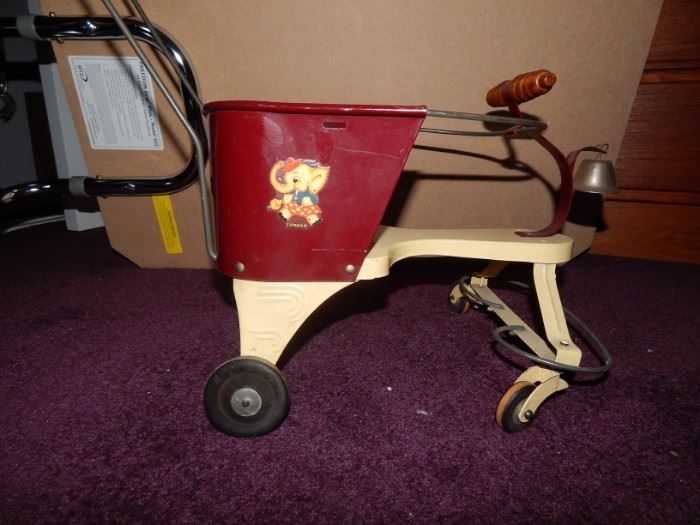 This is from 1940 too - It still works beautifully Doll Stroller in great condition