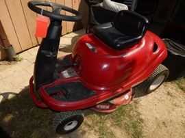 'White Outdoor" Riding Mower