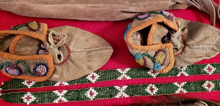 beaded child's moccasins