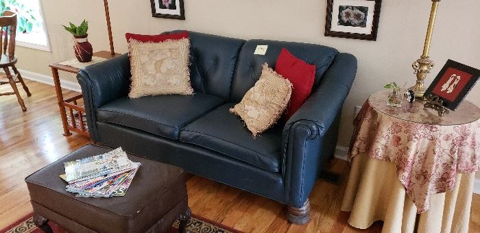 Leather Love Seat (part of Set)