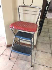  Vintage step stool and seat 