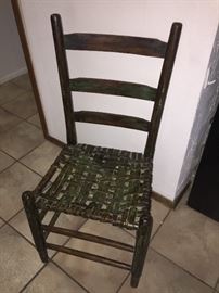  Very old ladderback chair 