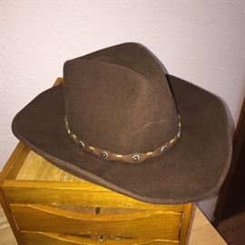 Several nice cowboy hats to choose from