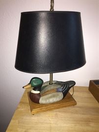   Very cool mallard duck decoy lamp 