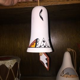  Ceramic hand painted bell