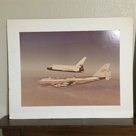  Several photographs of the space shuttle including several with astronauts autographs 