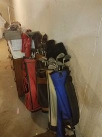 4 Bags of Golf Clubs