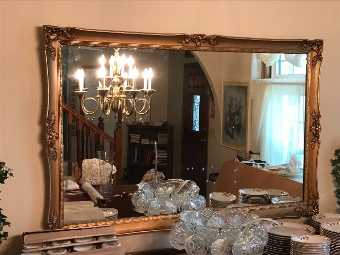 3'x5' Large ornate Dining mirror