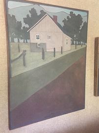 Framed acrylic - in set of 3