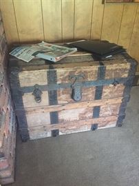 Vintage travel trunk