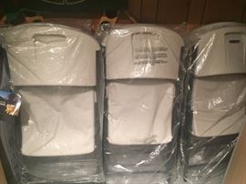 Folding Chairs - plastic - new