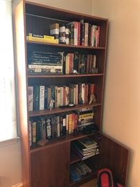 Bookcase and lots of books:)
