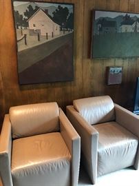 Leather Arm chairs