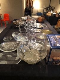 Chaffing dishes, punch bowls and service ware - great for entertaining over the holidays