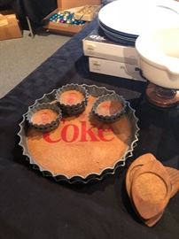 Vintage "Coke" trays and coasters