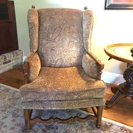 Each chair measures 30" wide, 36" deep and 45" high.