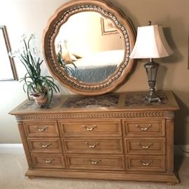 Dresser measures 71" long, 20" deep and 36"high.