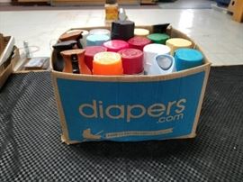 Box of a Variety of Spray Paints