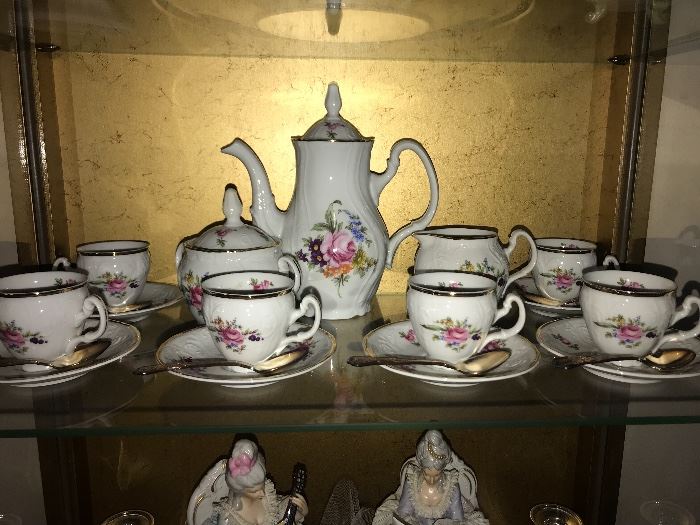 Bernadotte Porcelain tea set- Czechoslavakia 