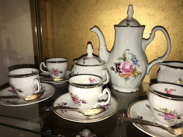 Bernadotte Porcelain tea set- Czechoslavakia 
