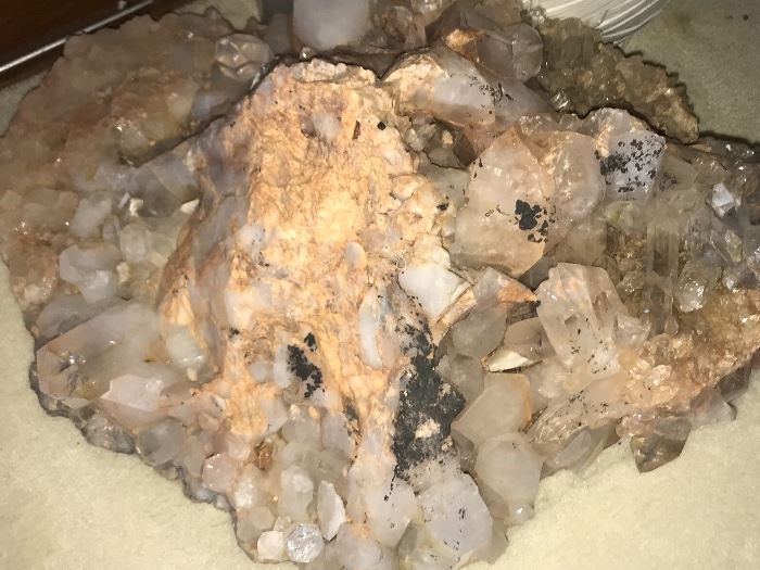 Large crystal mined in Hot Springs, Arkansas 