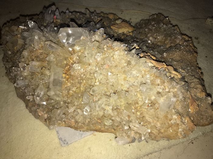 Large Quartz Crystal mined in Hot Springs, Arkansas 