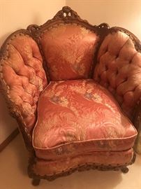 Victorian Style upholstered chair 